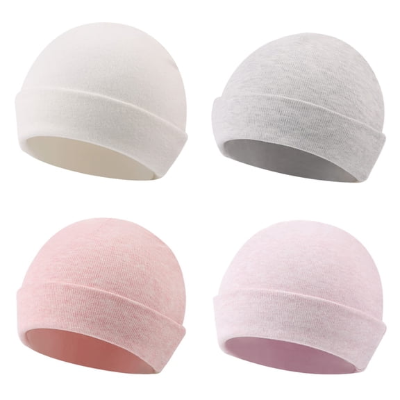 Spring Infant Hospital Beanie Newborn Baby Girls Cotton Hat Tolddler Boy Soft Double-Layer Hat