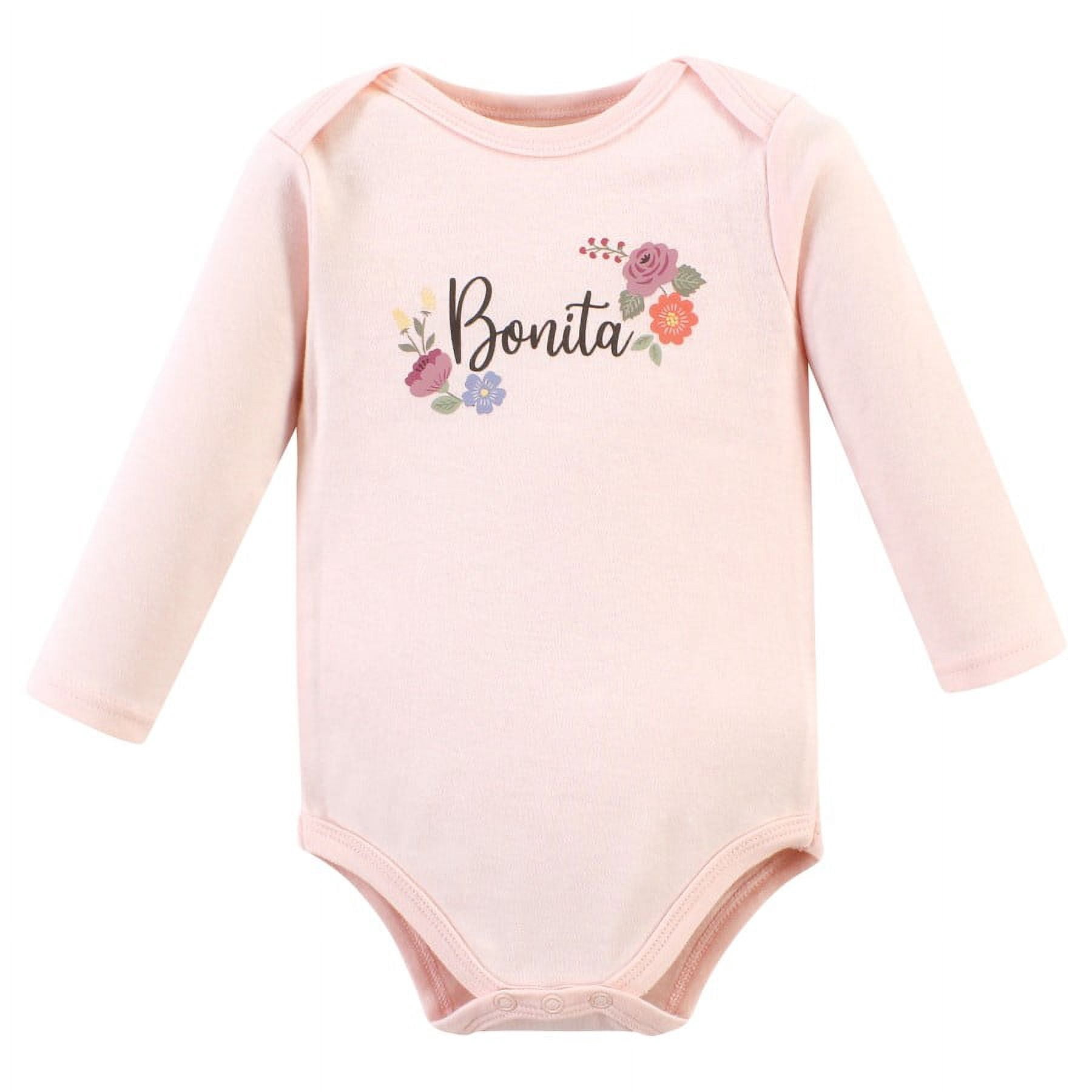 Hudson Baby Cotton Long-Sleeve Bodysuits, 3-Pack, Newborn- 24 Months