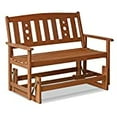 thumbnail image 2 of Tioman Outdoor Hardwood New Mexico Glider, 2 of 5