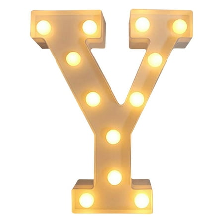 

Zxb LED Letter Lights Light Up Plastic Letters Standing Hanging Warm Wihte Light