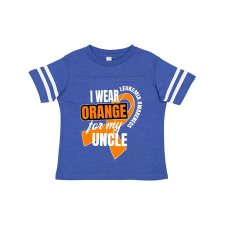 

Inktastic I Wear Orange for My Uncle Leukemia Awareness Gift Toddler Boy or Toddler Girl T-Shirt