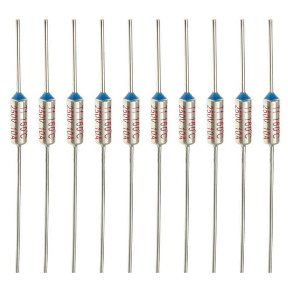 Pack of 10 Circuit Cut Off Temperature Thermal Cutoffs Fuse AC250V 10A