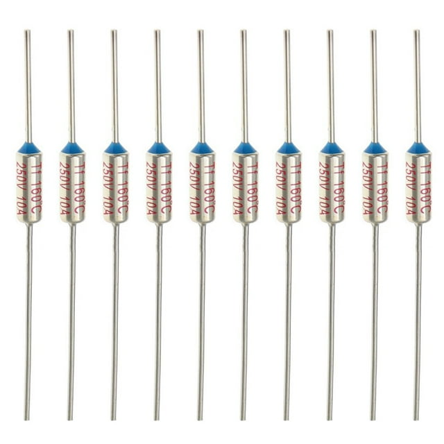 Pack of 10 Circuit Cut Off Temperature Thermal Cutoffs Fuse AC250V 10A