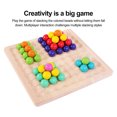 thumbnail image 2 of Juguete De Madera De Arcoíris, Cuentas De Colores, Juego De Mesa, Eliminación De Bolas, Juguete De Entrenamiento De Reconocimiento Noticed FN002895-00, 2 of 6