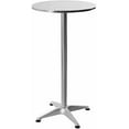 thumbnail image 4 of 24" Round Bistro Pub Table, Folding Cocktail Table Bar Height with Flip-Up Top, Maximum Load Capacity Up To  Lbs, for Dining Room Home Kitchen $$Garden &, 4 of 7