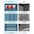 thumbnail image 2 of SERWALL Patio Dining Set, 5-Piece Rectangular HDPE Dining Table with Umbrella Hole & 4 Chairs,&nbsp;Navy Blue, 2 of 6