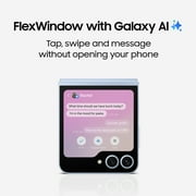 Samsung Galaxy Z Flip6 Cell Phone, Factory Unlocked Android Smartphone, 512GB, Compact, Foldable Design, One-Hand Control, Best Selfies, Full Cover Screen, US Version, 2024, Silver Shadow