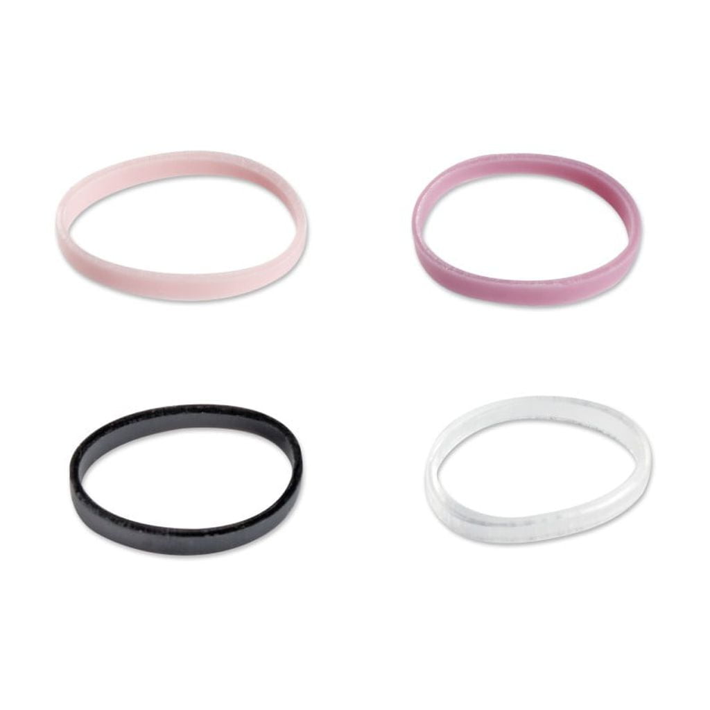 Elastic Polyband Ponytail Hair Ties, Multicolor, 450 Count
