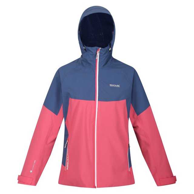 Regatta - Chaqueta Impermeable Bosfield Colores Sólidos para Mujer (Fruta Paloma, Vaquero Dusty)