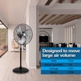 thumbnail image 5 of BILT HARD 18" 3-Speed Oscillating Adjustable Pedestal Fans, 5 of 8