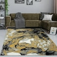 thumbnail image 2 of MDA Home Samos Black Contemporary Polypropylene Area Rug - 6'11" x 6'11", 2 of 5