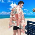 thumbnail image 4 of Dreamtimes Desert Cacti Llama Beach Towel Super Absorbent Oversized Travel Towels Lightweight Compact Quick Dry Towel for Swimming Camping Holiday, 4 of 7