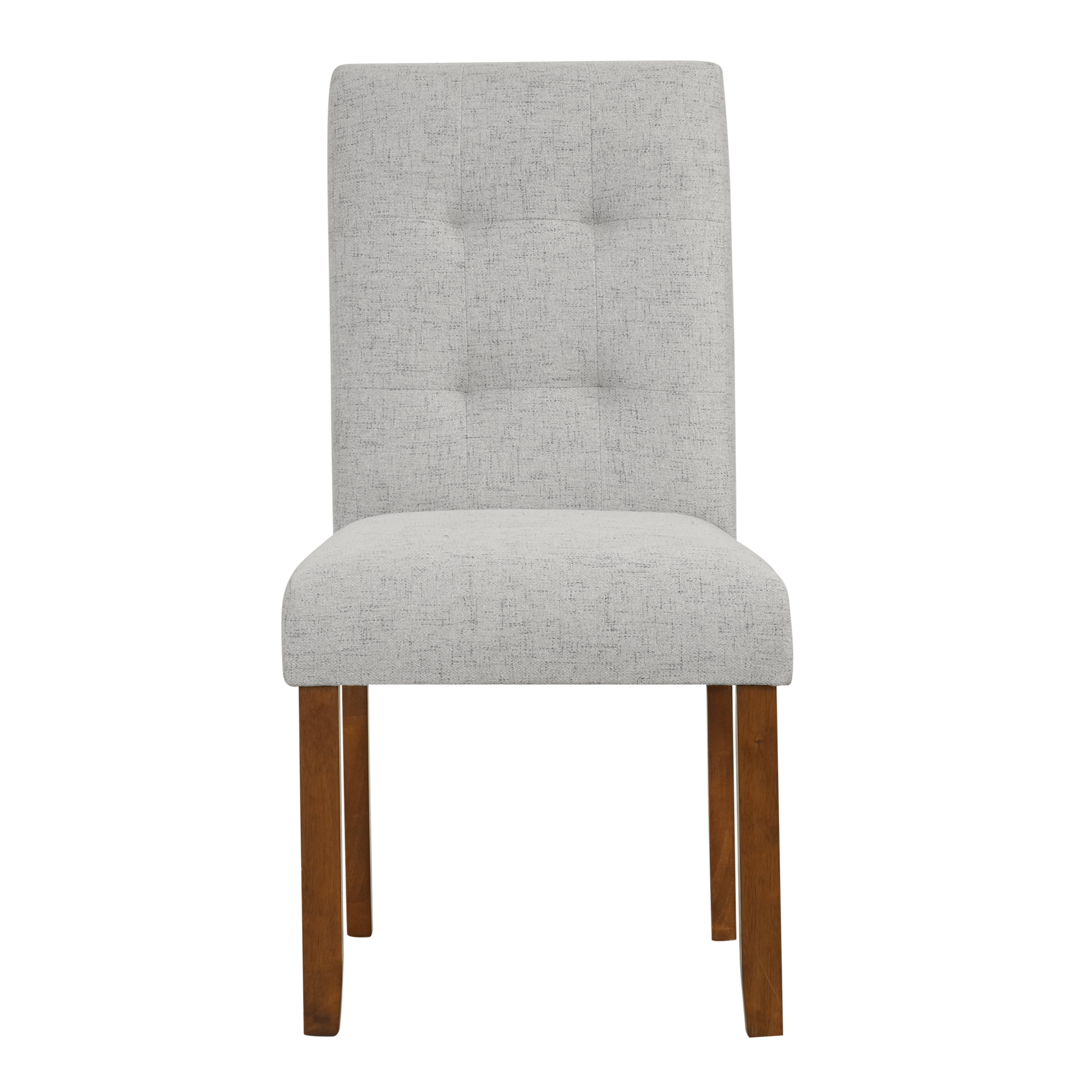 HomePop Tufted Back Dining Chair, Set of 2, Gray