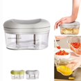 thumbnail image 2 of WNFJR Garlic Chopper, Portable Garlic Mincer, Hand Push Garlic Press with Clear Storage Container for Both Home and Camping, 2 of 4