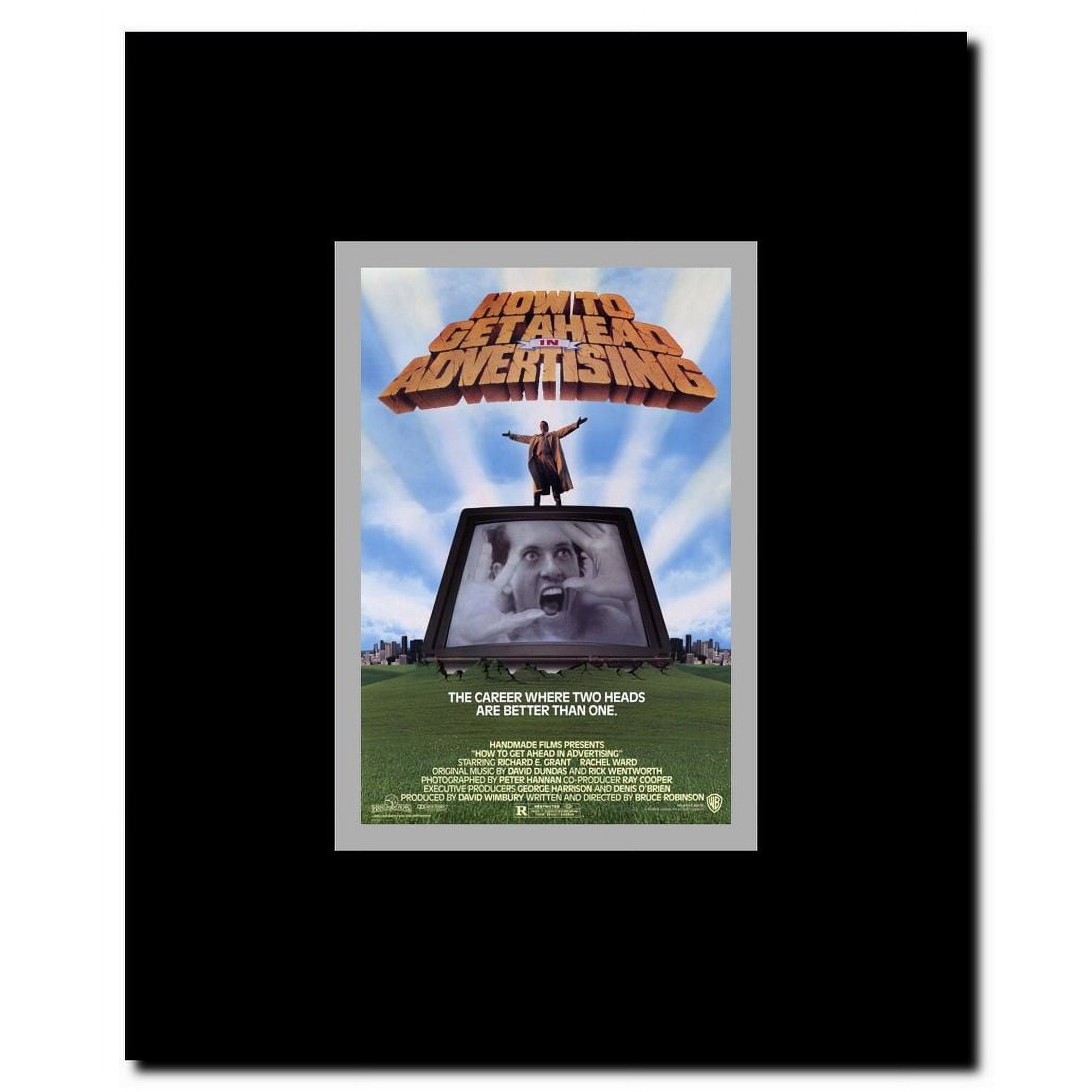 Pop Culture Graphics How to Get Ahead in Advertising Framed Movie Poster