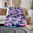 thumbnail image 1 of Disney Cute Kawaii Stitch Throw Blanket Warm Lightweight Soft Cozy Warm Home Decoration Suitable for Living Room Bedroom150x200cm(59x78 in) Gao Jinjia LED, 1 of 2