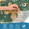 thumbnail image 4 of Yayeee Kitchen Valance Rod Pocket 54" x 18" Living Room Window Curtain, Beige Christmas Gingerbread, 4 of 6