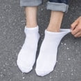 thumbnail image 6 of 5 Pairs/Bag Trainer Boat Sox Elastic Breathable Invisible Ankle Women And Men  Socks Boat Sox Cotton Sock GREY, 6 of 8