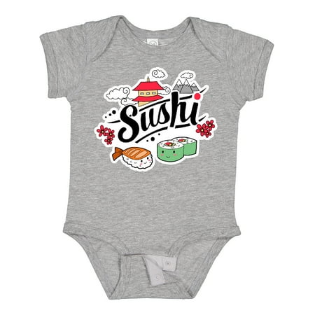 

Inktastic Cute Sushi Illustration Gift Baby Boy or Baby Girl Bodysuit