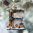 thumbnail image 6 of 26 Letters Christmas Tree Decoration Pendant Christmas Tree Ornaments Personalized DIY Christmas Ornaments Christmas Decoration Xmas Tree Hanging Decor Feature (E), 6 of 7