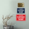 thumbnail image 2 of Signs ByLITA Classic Framed Please Do Not Block Accessible Pathway Sign (Brushed Silver) - Large, 2 of 8