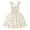 611Khaki1320, variant on Rggeeun Toddler Baby Girls Sweet Floral Print Dress With Smocked Bodice Summer Princess Party Dress Fashionable Casual O-Neck Sundress