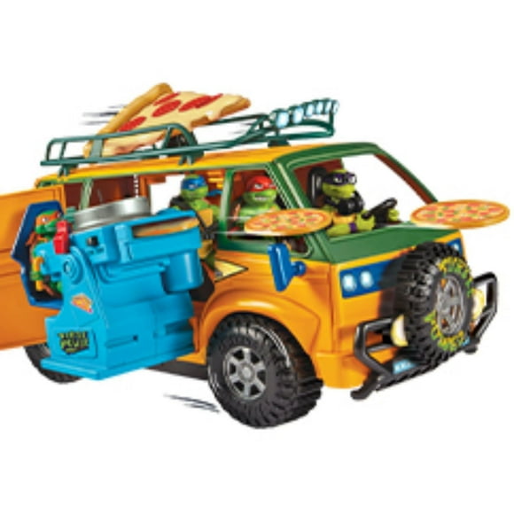 Teenage Mutant Ninja Turtles: Mutant Mayhem Pizza Fire Delivery Van, TMNT Action Figure Vehicle
