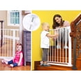 thumbnail image 5 of Paquete de 4 pernos montados a presión, cerca para bebés, protector de pared para perros, varillas roscadas, tornillos largos M10 (75 mm), piezas de repuesto para puertas de paso de escalera, primera pieza de extensión (blanco) ER, 5 of 5