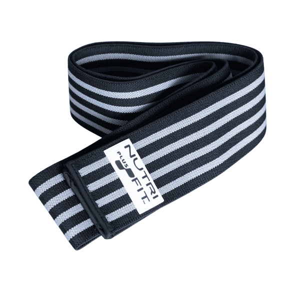 Nutri Fit Plus Knee Straps for Squats, Powerlifting, Cross Training & Leg Press, 72" Elastic Wraps