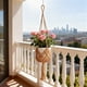thumbnail image 4 of Kit de cesta colgante tejida DIY | Colgador de macramé para plantas con cordón de algodón suave | Decoración para macetas de interior y exterior | Decoración de pared de yute de 89 cm para el jardín, 4 of 8