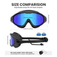 thumbnail image 3 of Swim Goggles Swimming Goggles Adult Swimming Goggles-for-Men-Women-Goggles for Men:No Leaking Shatterproof Lenses with UV400 Protection Anti-Fog, 3 of 7