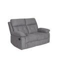 thumbnail image 3 of CORLIVING Oren Polyester Upholstered Indoor 2 Seat Manual Loveseat Recliner, 3 of 8