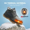 thumbnail image 2 of NORTIV 8 Men's Waterproof Winter Snow Boots Lightweight Hiking Casual Chukka Ankle Boots, 2 of 10