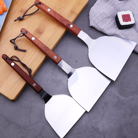 EXHUMKY Pizza Oven ula Baking Tool Pizza Paddle Silver Stainless Steel 1Pack