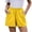 Yellow, variant on Kelon Women's Casual Pants, Women Casual Summer Shorts Elastic High Waisted Short Pants with Pockets Casual Loose Pant Summer Outfits, M