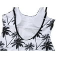 thumbnail image 4 of Family Matching Daddy Mommy and Me One Piece Floral Printed Swimsuit, 4 of 6