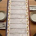 thumbnail image 5 of Vintage Sunflower Truck Table Runner, Wooden Yellow Summer Botanical Floral Cotton Linen Table Runners 72 Inches Long, Dresser Scarf Runner for Dining/Coffee/Kitchen/TV Stands/Cabinets 13''x72'', 5 of 9