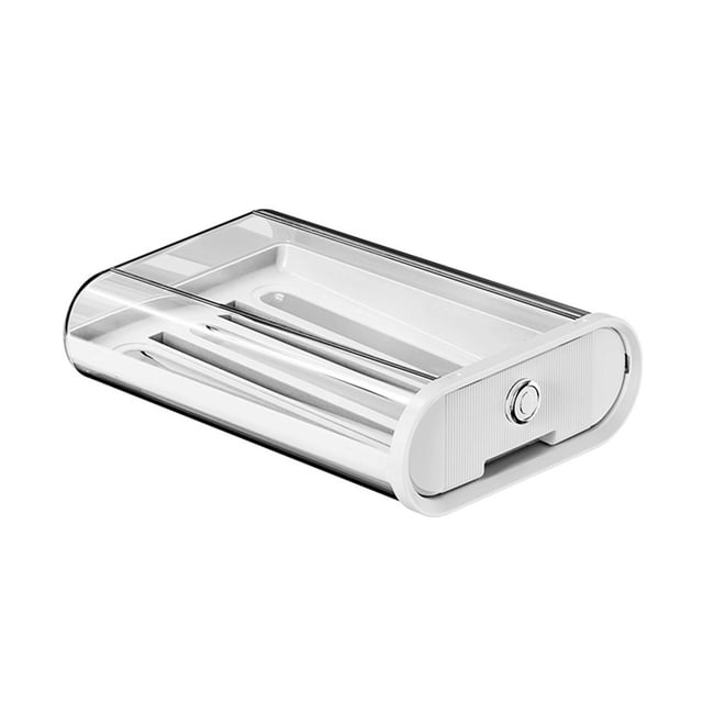Boîte de Rangement Oeuf Transparent Visible Facile d'Accès Grande Capacité Grande Ouverture Grand Espace d'Économie Tiroir de Qualité Alimentaire Type de Roulement Réfrigérateur Porte Oeuf Accessoires de Cuisine