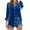 z1-Blue, variant on RYRJJ Womens Velvet Button Down Shirts Elegant V Neck Long Sleeve Shirt Dressy Casual Blouses Velour Tops with Pocket(Brown,S)