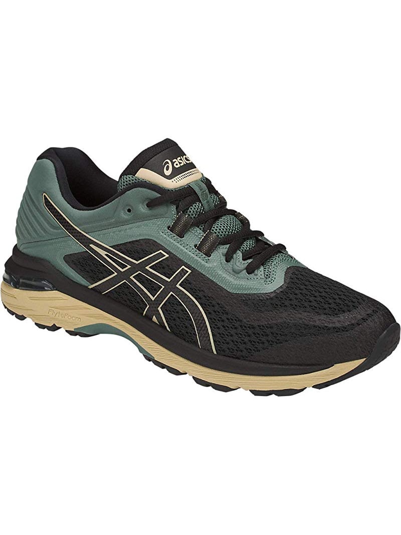 Terzijde strand gelijkheid ASICS Men's GT-2000 6 Trail Running Shoes, Black/Black/Dark Forest, 7.5  D(M) US - Walmart.com