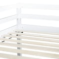 thumbnail image 5 of Bellemave Twin Size Loft Bed with Slide, Kids Low Loft Beds Frame with Ladder, Wood Toddler Loft Bed with Safety Guardrails (White), 5 of 8