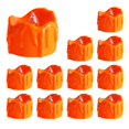 thumbnail image 1 of Paquete de 12 luces de té LED naranjas para la decoración del hogar del banquete de boda con efecto realista parpadeante, 1 of 5