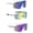 A, variant on 3-Pack Sports Sunglasses, Large Shield Wrap Around Glasses for Men and Women, Lightweight PC Frame Eyewear for Running, Cycling, Fishing, and Outdoor Activities