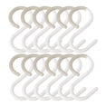 thumbnail image 4 of SHISUYAN 12pcs S Shape Plastic Hooks for Hanging Keys Storage Closet Rod L, 4 of 9
