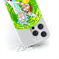 thumbnail image 4 of Mobile phone case for SAMSUNG S21 original and officially Licensed Rick and Morty pattern Rick and Morty 007 optimally adapted to the shape of the mobile phone, partially transparent, 4 of 5