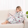 thumbnail image 4 of Bull Terriers and Hearts Blanket Hoodies for Kids 6-13YR Oversize Wearable Blanket Hoodies for Boys Girls Teens, 4 of 7