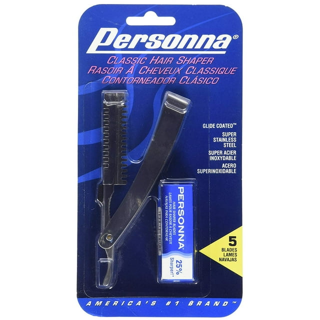 Personna Coiffeur Classique pour Texture et Modelage, Acier Inoxydable avec 5 Lames Coiffantes