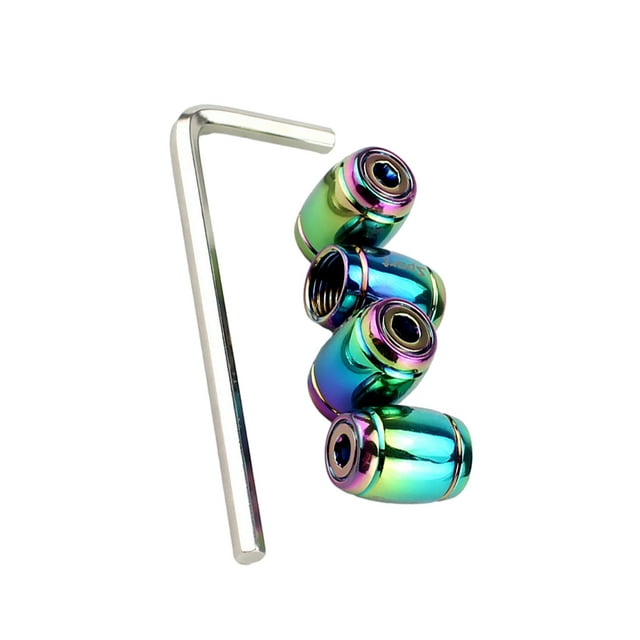mmirethe 1/2/3/5 Bouchons de Valve de Pneu 4x pour Usage Courant - Sans Fuite et Antirouille Ajustement Serré Roue Multicolore 1 Pce