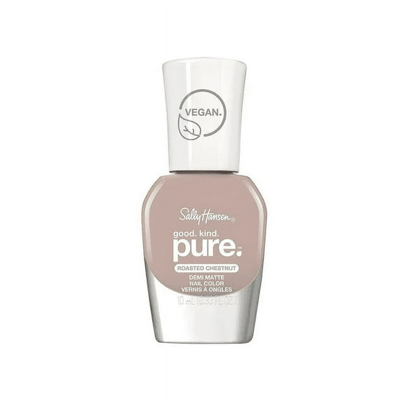 Sally Hansen Good.Kind.Pure Demi Matte Vegan Nail Color, Roasted Chestnut - 0.33 fl oz Pack of 1