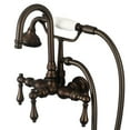 thumbnail image 2 of Water Creation F6-0012-03-PL 3-3/8 In. Center Wall Mount Tub Faucet With Goosen, 2 of 5